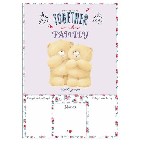 A3 Forever Friends Month-to-View Family Organiser 2020